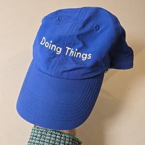 Outdoor Voices Austin TX‎ Hat USA Doing Things Running Blue Sport Cap Dad Hat OV